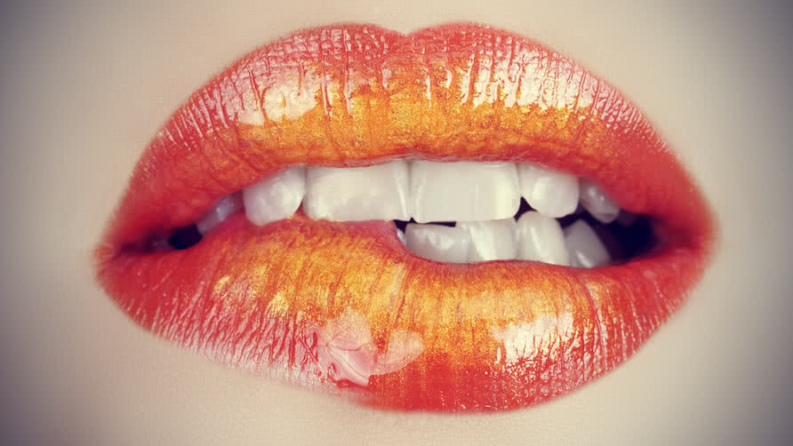 Orange Lipstick