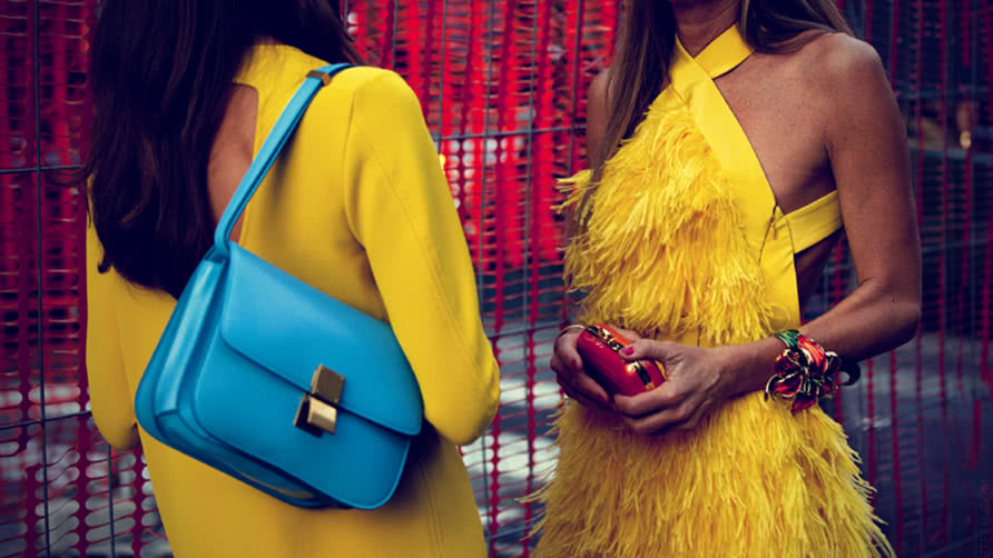 two girls in Yellow Dresses