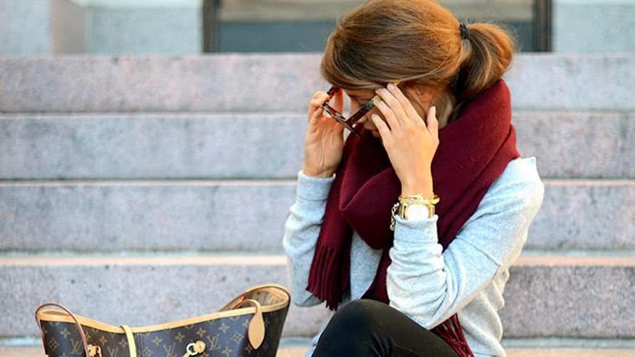 Stylish Winter Outfit With Red Scarf
