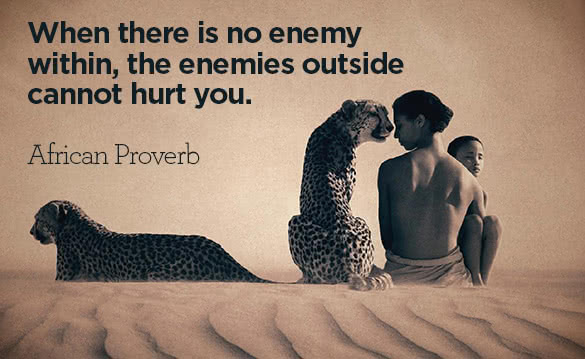 when there is no enemy within the enemies outside cannot hurt you