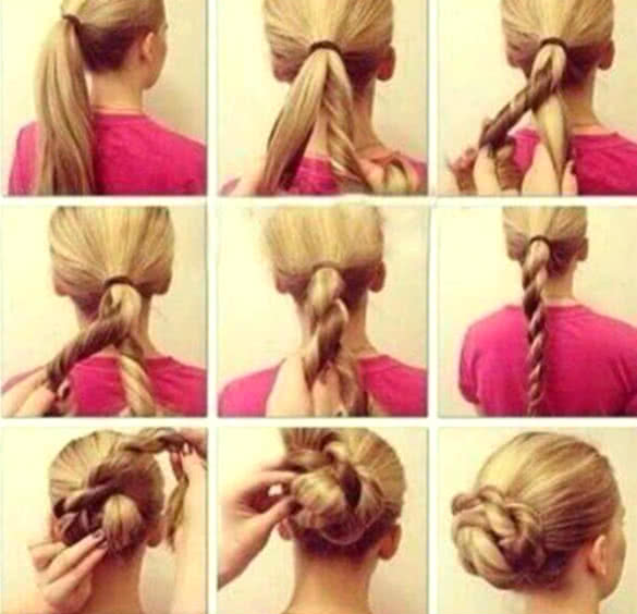 Steps To Make A Beautiful Hair Bun Picture Guides Steps 120