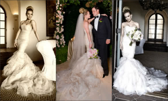 hilary duff wedding dress