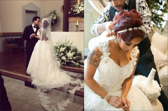 nicole snooki polizzi wedding dress