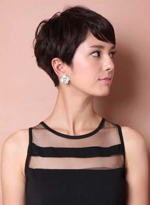 Short hair asian