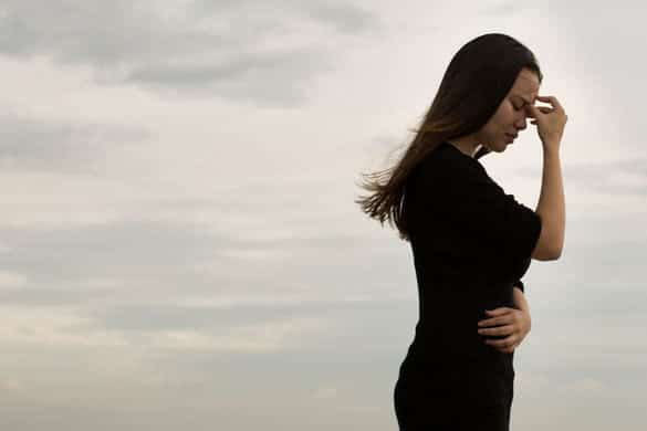 Frustrated woman walking away disappointed