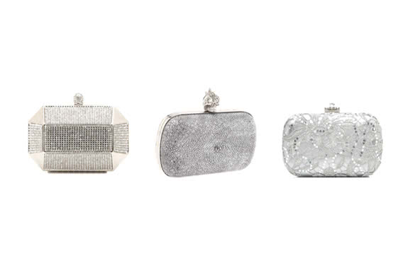 Silver and Sparkly Clutches for Prom