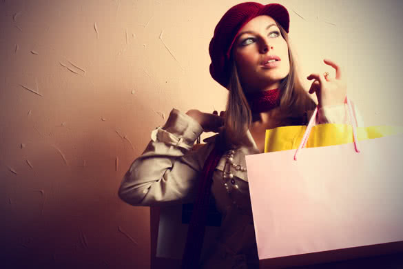 Woman With Shopping Bags 3