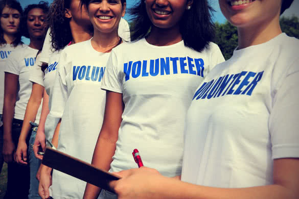 group of volunteers