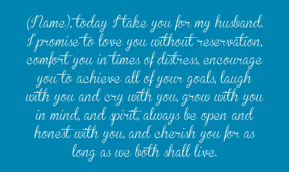 6 Wedding Vows Ideas And Examples Youqueen