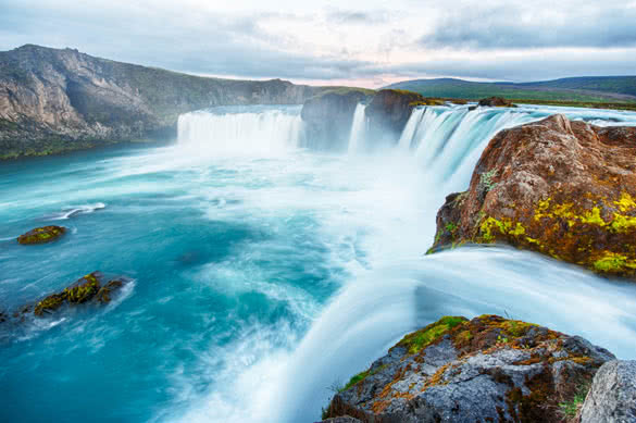 Godafoss beautiful Icelandic waterfall