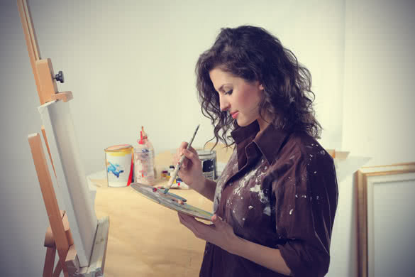 Woman Painting