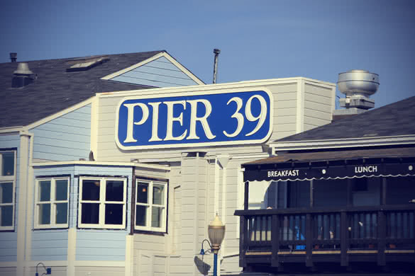 famous pier 39 at the fishermans wharf in san francisco