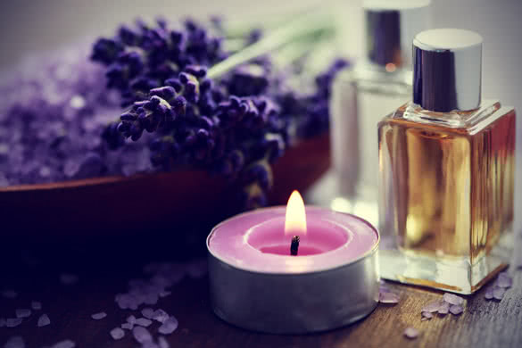 lavender bath salt and massage oil