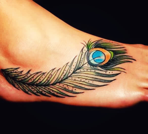 8 Peacock Feather Tattoo Meanings - YouQueen