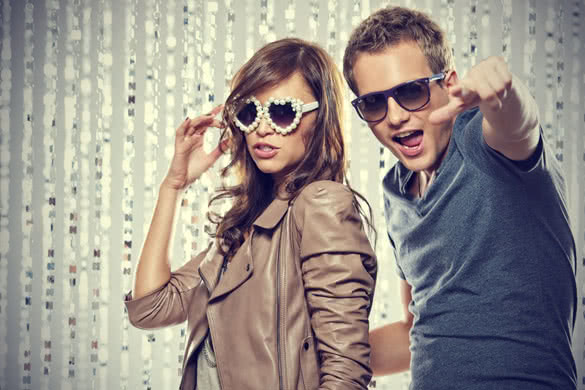 Tell If a Guy Likes You - Stylish couple with sunglasses