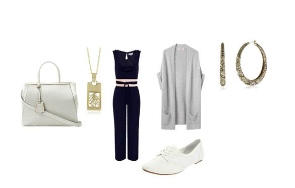 White Fendi 2jours outfit combination