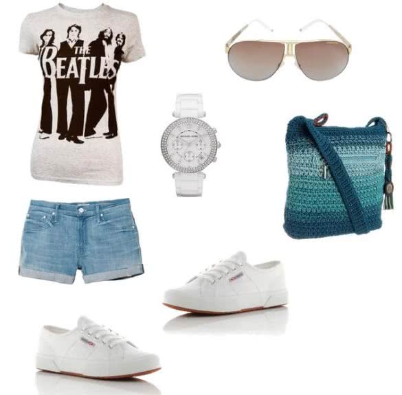 White Trainers Outfit Combination