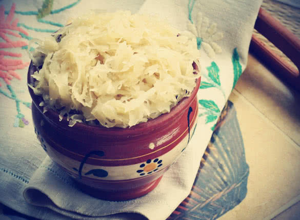 sauerkraut in a bowl