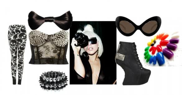 Lady Gaga Halloween Outfit Combination