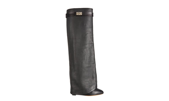 Shark Tooth Shaft Knee Boots by Givenchy