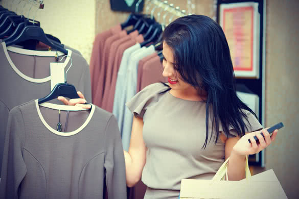 Elegant Woman Shopping