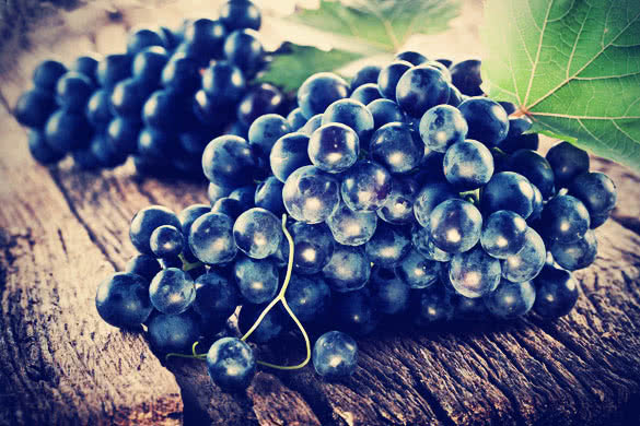 black grapes