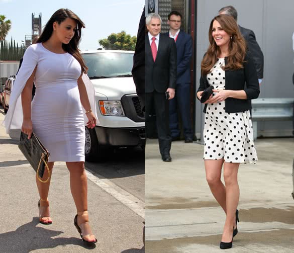 Kim Kardashian Vs Kate Middleton The Do S And Don Ts Of Pregnancy Style Youqueen