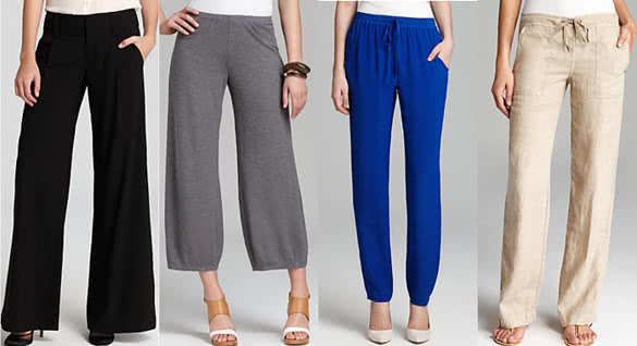 Pants for inverted triangle body shape women