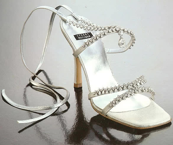 Stuart Weitzmans Platinum Gold Stilettos