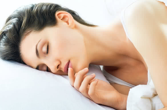 beautiful woman sleeping