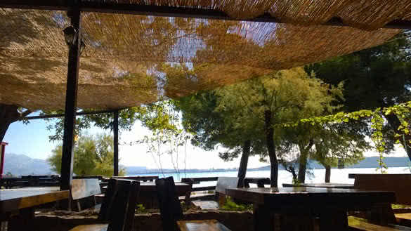 Restaurant on the sea coast