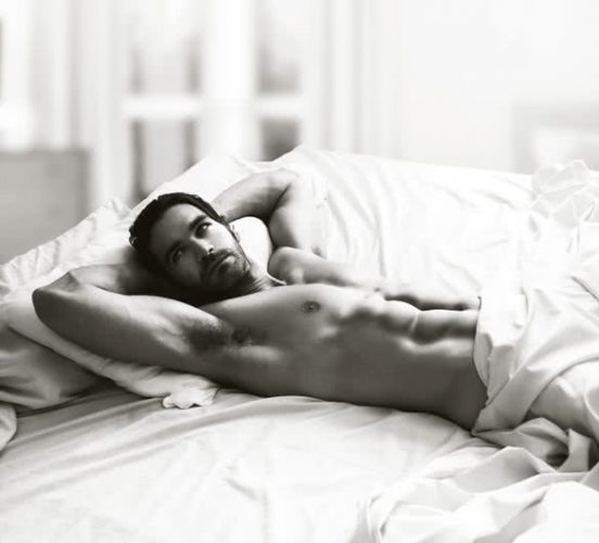 sexy naked man in bedroom