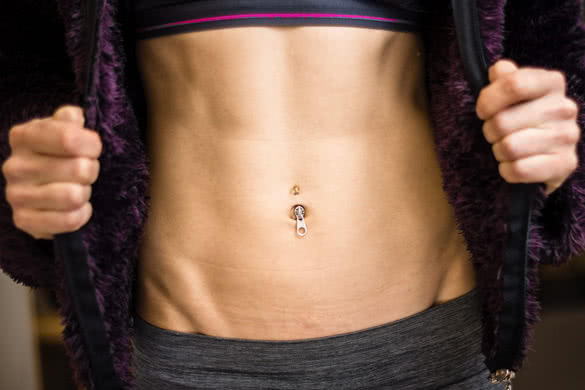 womans fit abs