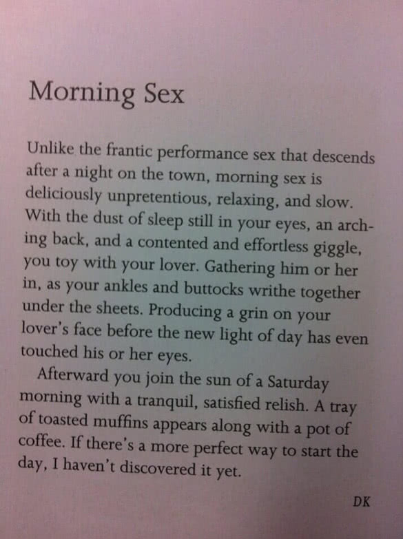 morning erotic quote