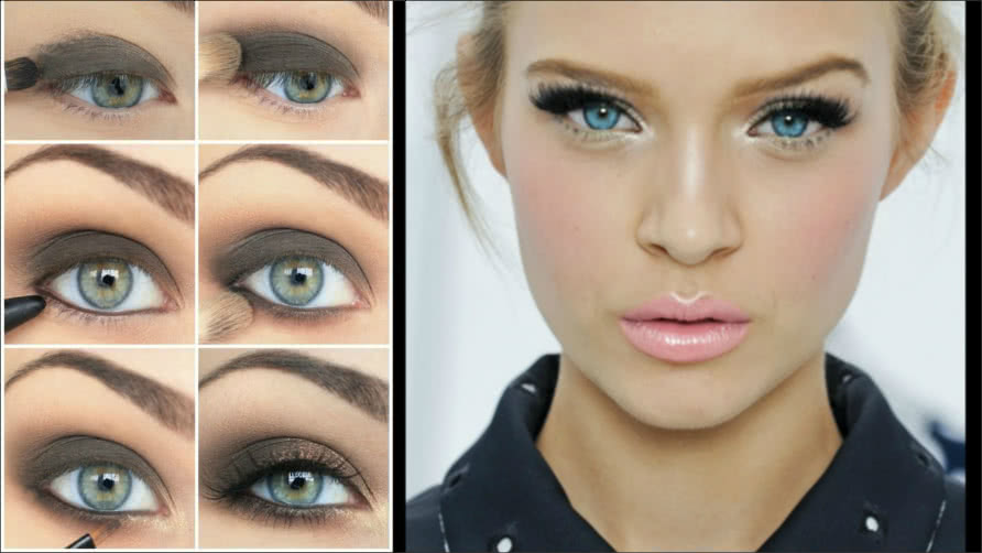Stunning makeup tutorial for small eyes collage