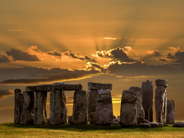 Stonehenge on Salsbury Plain in Wiltshire in southwest England