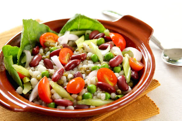 Bean and grains salad