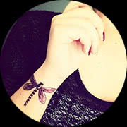 Small Dragonfly Tattoo Design: On Side Wrist