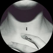 Small Key Tattoo Design: On Finger and Neck