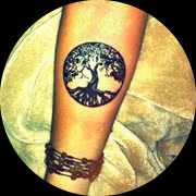 Small The Tree of Life Tattoo Design: On Inner Arm