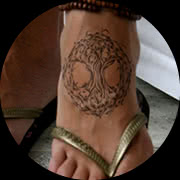Small The Tree of Life Tattoo Design: On Foot