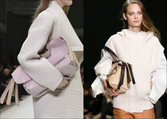 Chloe pastel handbags on fall 2014 runway