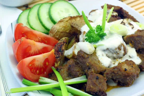 Gyros Greek specialty made from meat