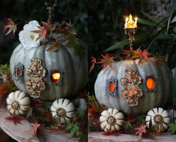 Amazing and creative cinderella inspired pumpkin carvings for Halloween
