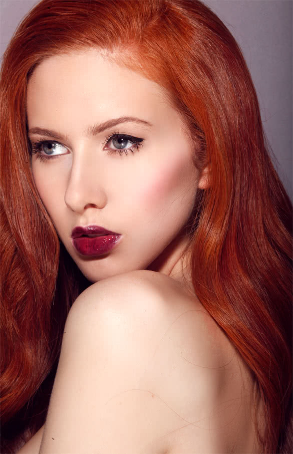 redhead lipstick