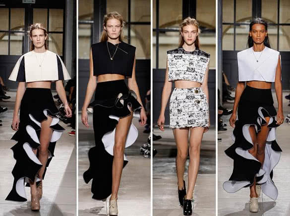 crop-tops-black-and-white-on-catwalks