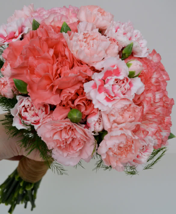 Carnation-pink-wedding-bouquet