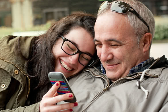 daughter-and-father-having-fun