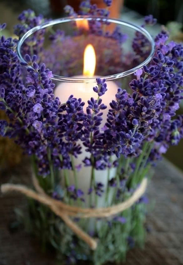diy-purple-Herb-candle-for-wedding