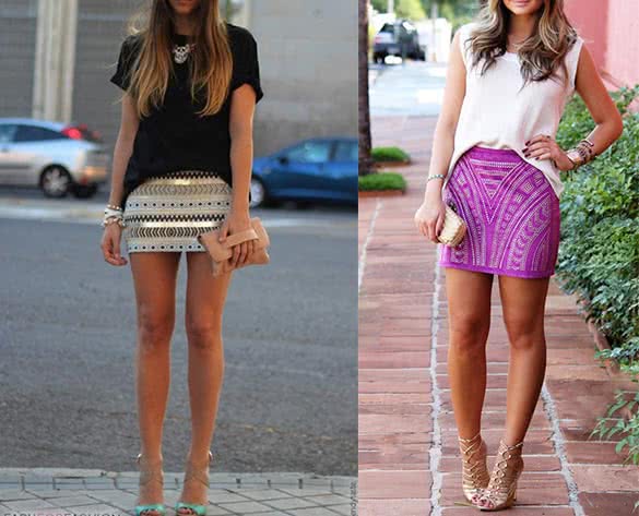 Embellished Mini Skirts